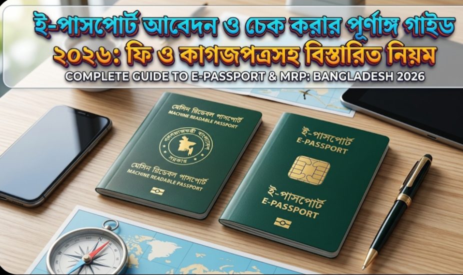 ই-পাসপোর্ট আবেদন ও চেক করার পূর্ণাঙ্গ নিয়ম: ২০২৬ সালের আপডেট ই-পাসপোর্ট কী এবং কেন এটি প্রয়োজনীয়