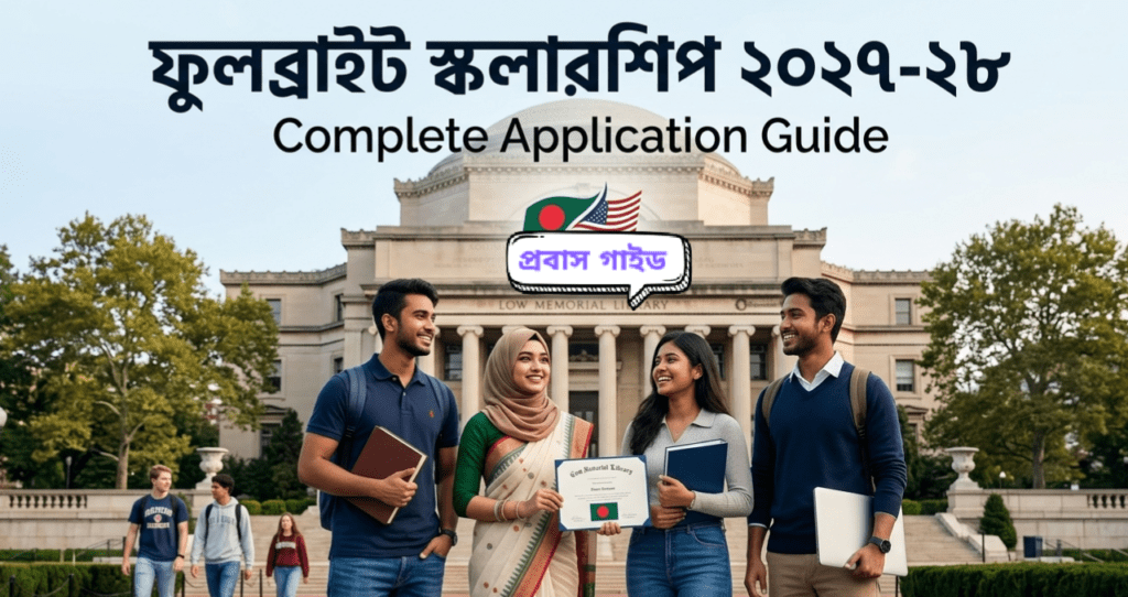 ফুলব্রাইট স্কলারশিপ ২০২৭" লিখে দিন।