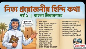হিন্দি ভাষা শেখার প্রথম পাঠের তালিকা (Hindi Learning Lesson 1)