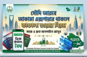 সৌদি আরবে আকামা এক্সপায়ার থাকা অবস্থায় কাফালা হলে বকেয়া মাকতাবুল আমল ফি ও জরিমানা কে দেবে? ২০২৬ সালের আইনি তথ্য