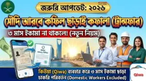 সৌদি আরবে ৩ মাস ইকামা না থাকলে কফিল ছাড়াই কফালা