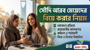 সৌদি আরবের মেয়েদের বিয়ে করার বর্তমান নিয়ম, প্রয়োজনীয় কাগজপত্র এবং প্রবাসীদের জন্য আইনি শর্তাবলী