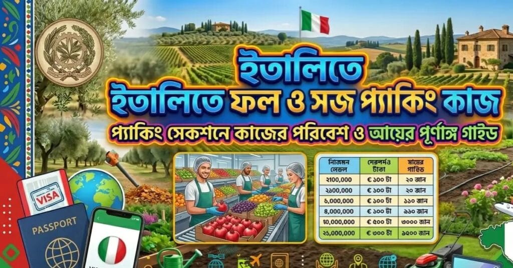 ইতালিতে ফল ও সবজি প্যাকিং কাজ প্যাকিং সেকশনে কাজের পরিবেশ ও আয়ের পূর্ণাঙ্গ গাইড ইতালিতে ফল ও সবজি প্যাকিং কাজ প্যাকিং সেকশনে কাজের পরিবেশ ও আয়ের পূর্ণাঙ্গ গাইড