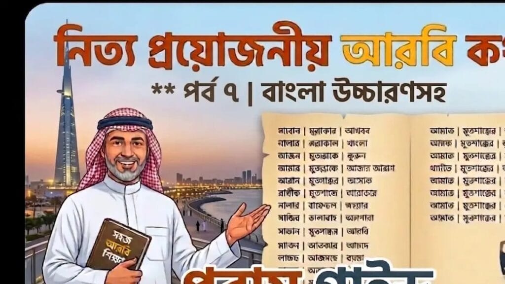 নিত্য প্রয়োজনীয় আরবি ভাষা পর্ব-৭ নিত্য প্রয়োজনীয় আরবি ভাষা পর্ব-৭