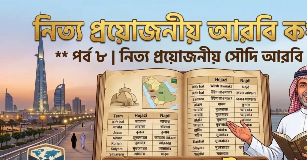 নিত্য প্রয়োজনীয় আরবি ভাষা পর্ব-৮ আরবি কথা