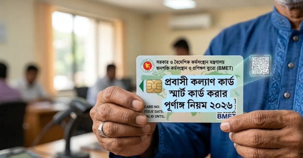 প্রবাসী কল্যাণ কার্ড স্মার্ট কার্ড করার পূর্ণাঙ্গ নিয়ম ২০২৬