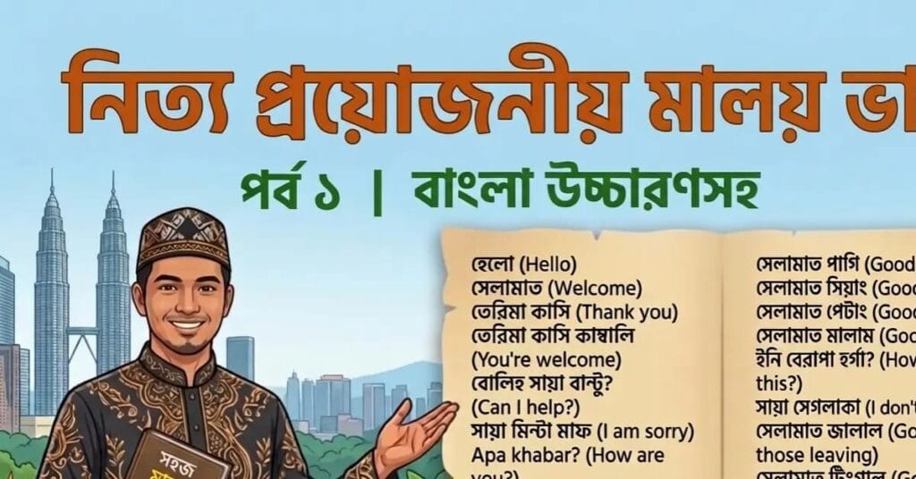 দৈনন্দিন প্রয়োজনীয় মালয় ভাষা শিক্ষা পর্ব ১ মালয়েশিয়া প্রবাসীদের জন্য দৈনন্দিন প্রয়োজনীয় মালয় ভাষা শিক্ষা পর্ব ১ মালয়েশিয়া প্রবাসীদের জন্য