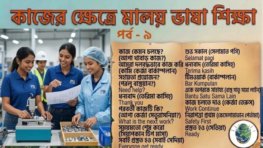 কাজের ক্ষেত্রে মালয় ভাষা শিক্ষা পর্ব – ৯ কাজের ক্ষেত্রে মালয় ভাষা শিক্ষা পর্ব - ৯